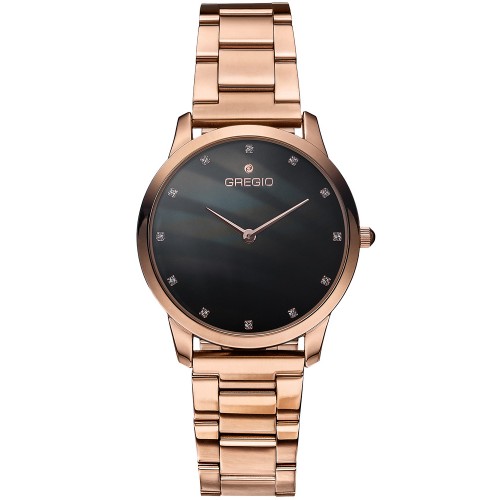 GREGIO Nora Rose Gold Stainless Steel Bracelet GR123031